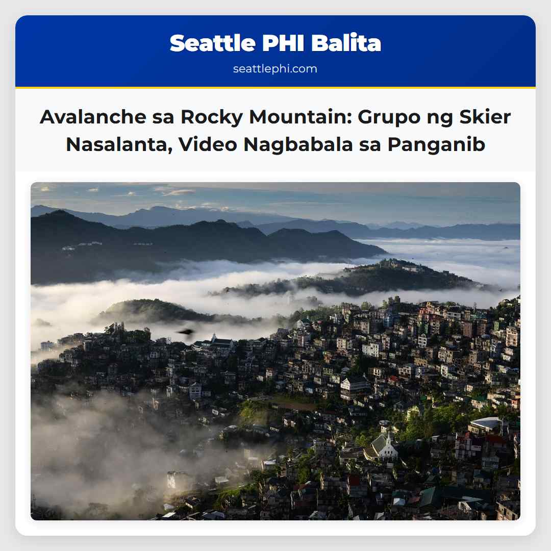 Avalanche sa Rocky Mountain: Grupo ng Skier