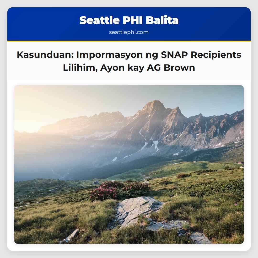 Kasunduan: Impormasyon ng SNAP Recipients