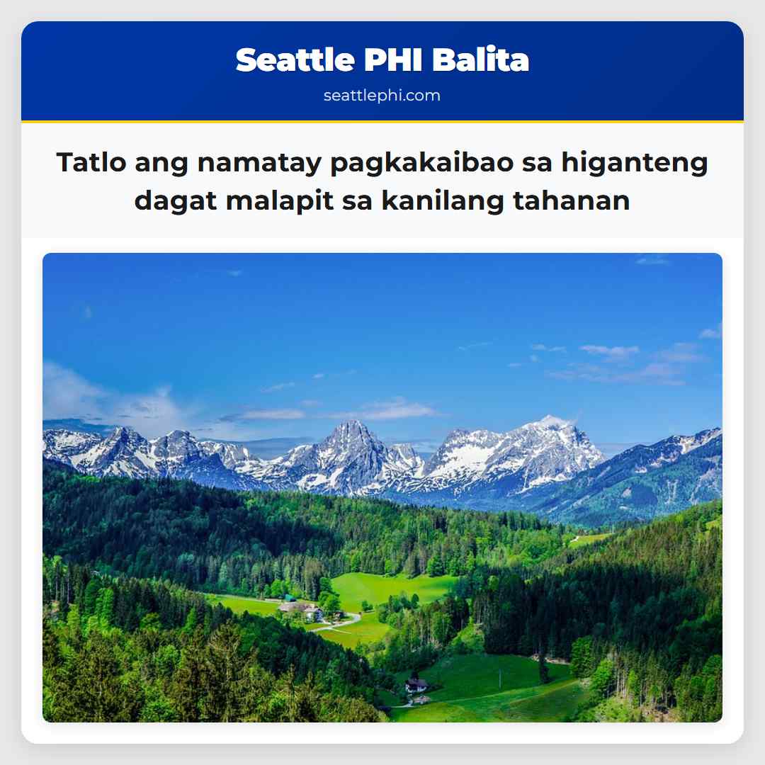Tatlo ang namatay pagkakaibao sa higanteng dagat
