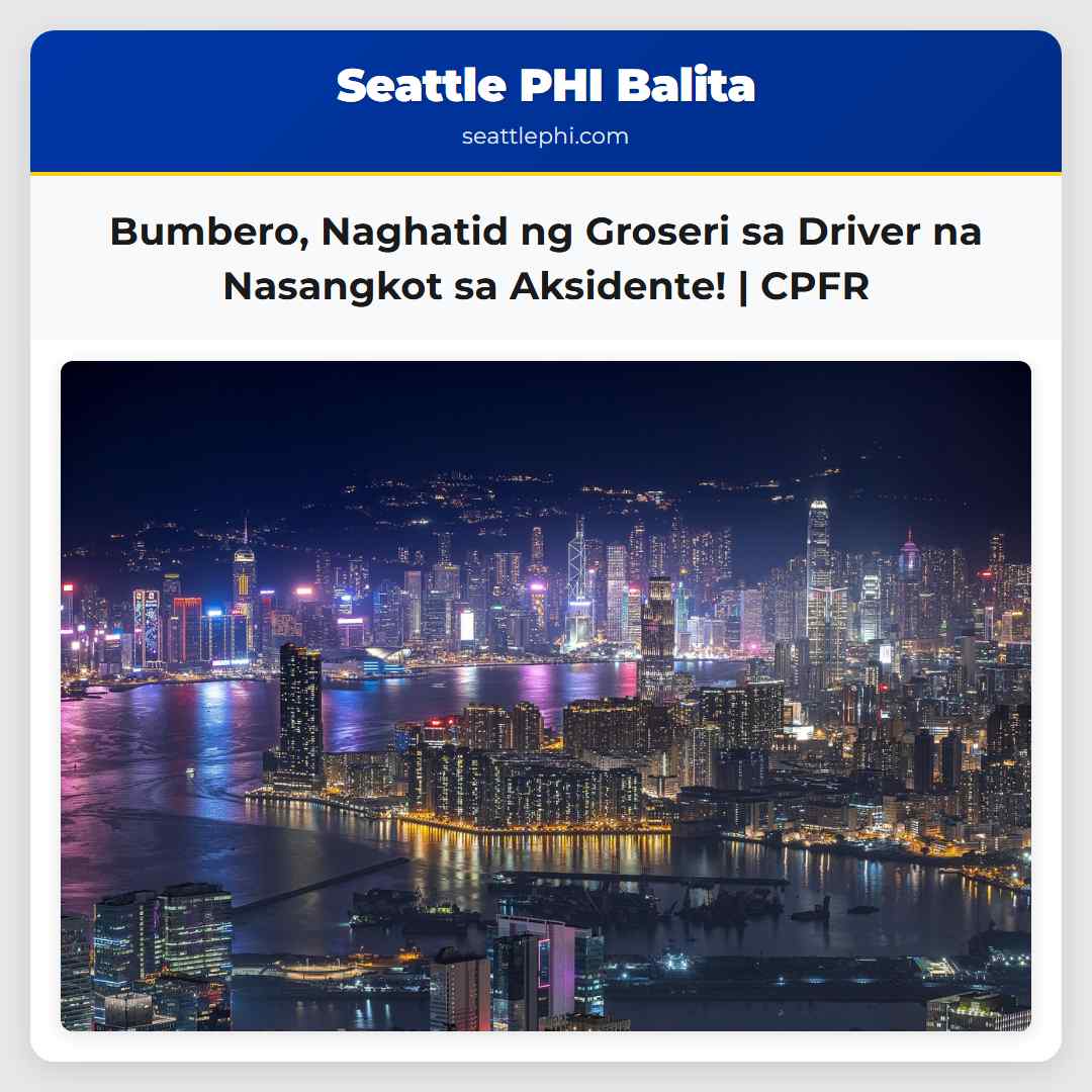 Bumbero, Naghatid ng Groseri sa Driver na