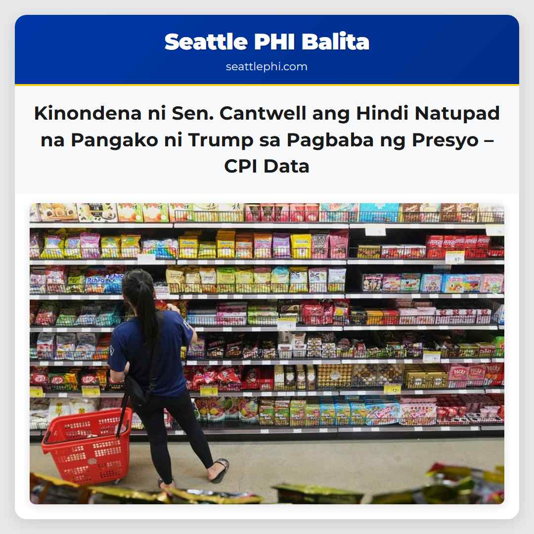 Kinondena ni Sen. Cantwell ang Hindi Natupad na
