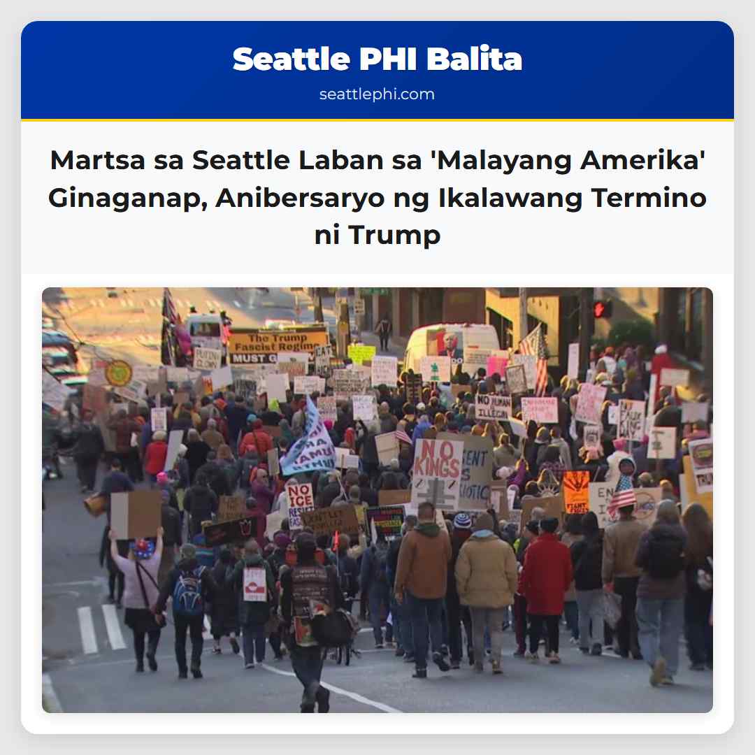 Martsa para sa Malayang Amerika Nagaganap sa Seattle