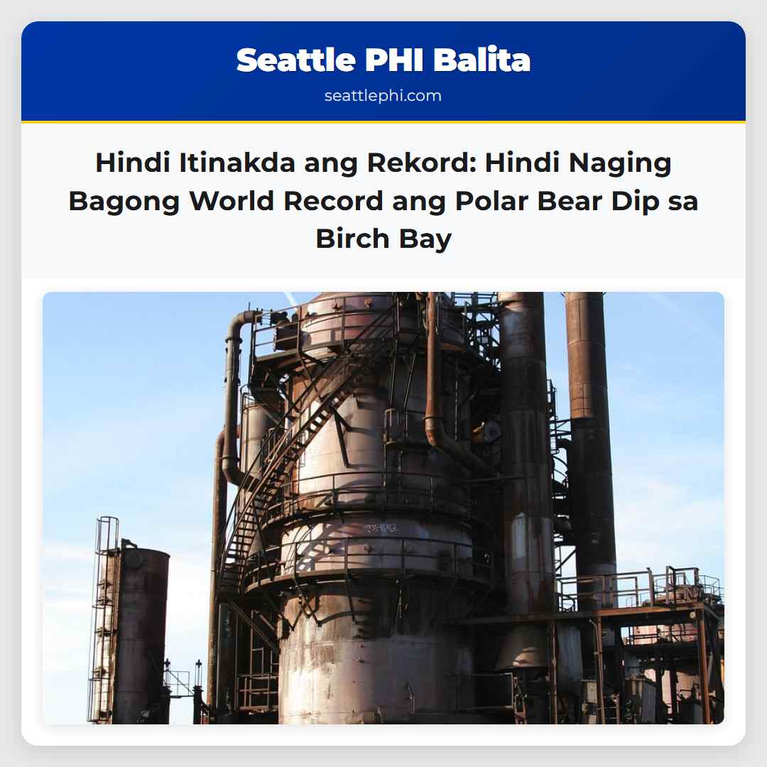 Hindi Naging Bagong Rekord ang Polar Bear Dip ng Birch Bay