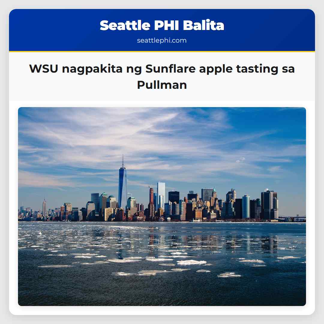 WSU nagpakita ng Sunflare apple tasting sa Pullman