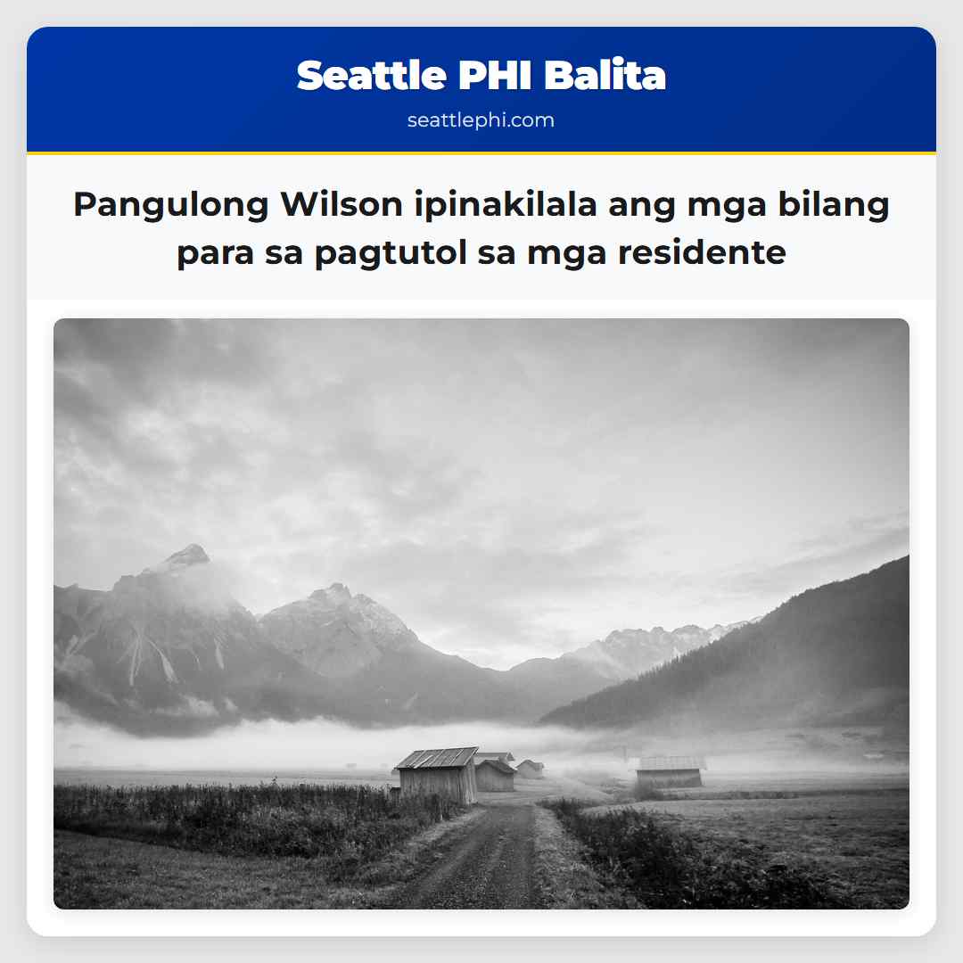 Pangulong Wilson ipinakilala ang mga bilang para