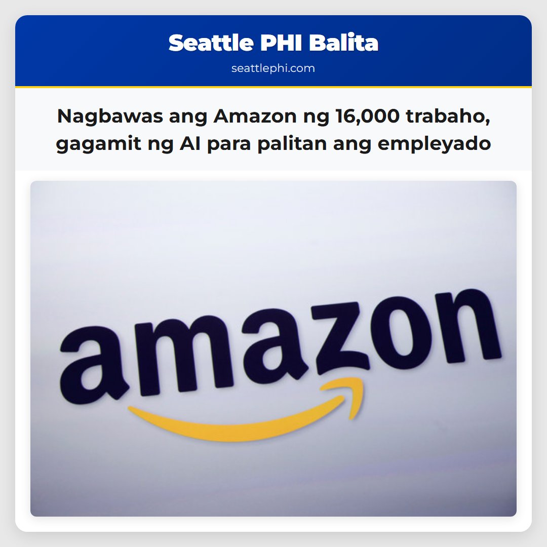 Nagbawas ang Amazon ng 16,000 trabaho, gagamit ng