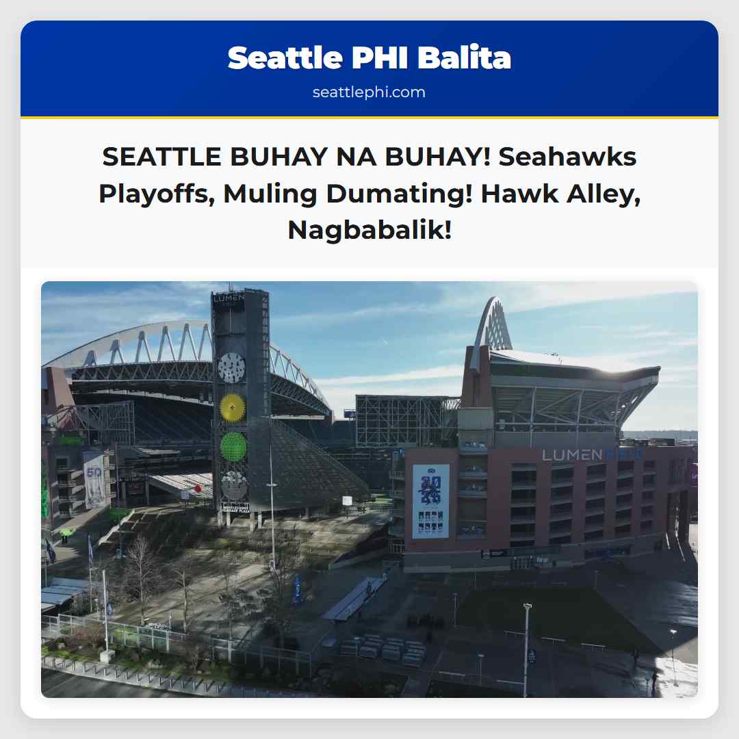 SEATTLE BUHAY NA BUHAY! Seahawks Playoffs, Muling