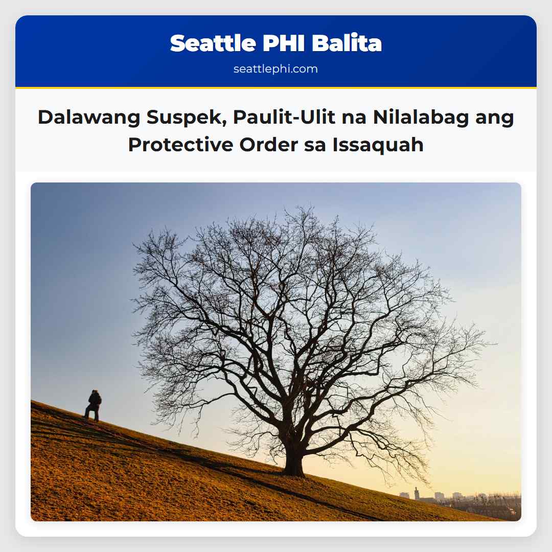 Dalawang Suspek Nahuli Dahil sa Paglabag sa Protective Order sa Issaquah