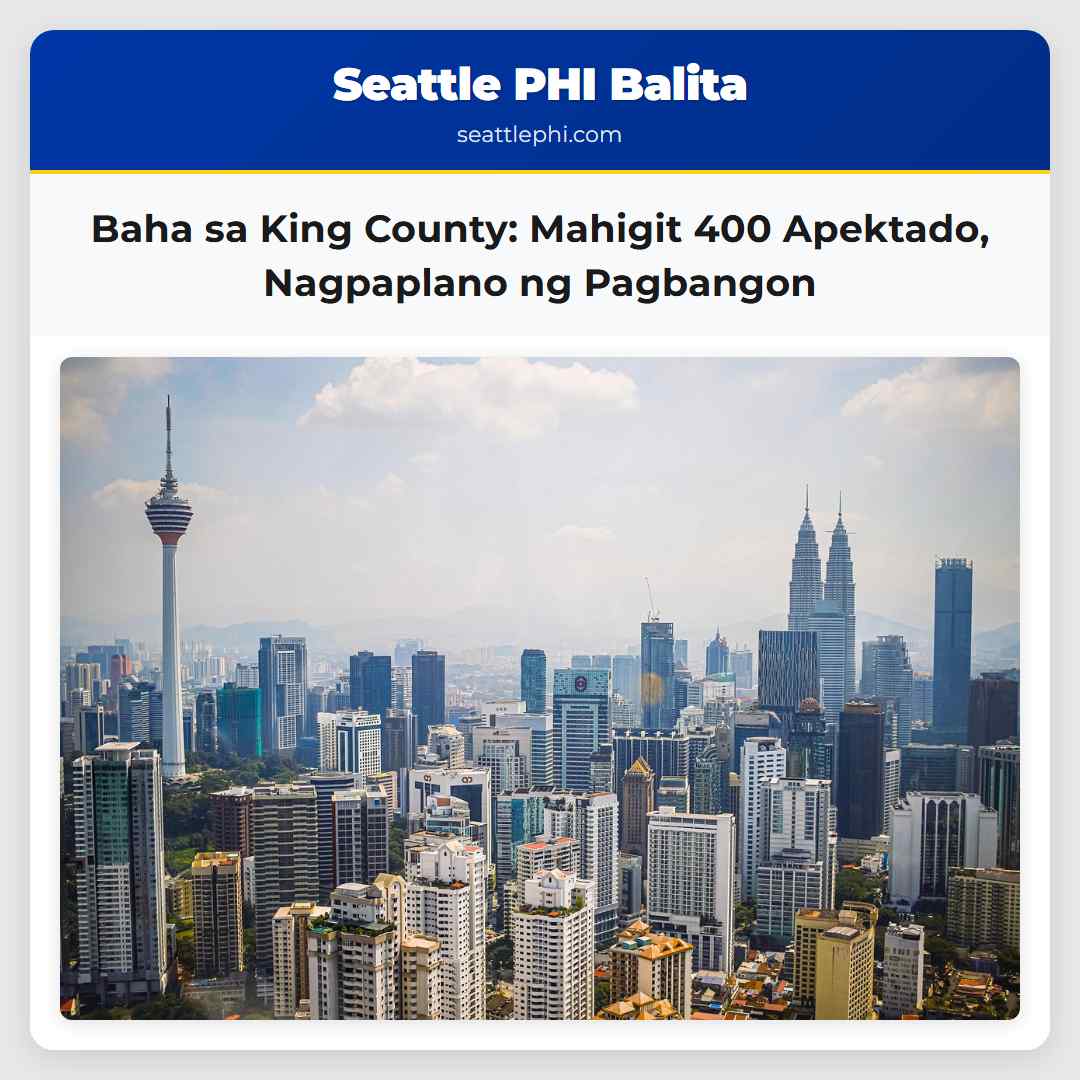 Baha sa King County: Mahigit 400 Apektado,