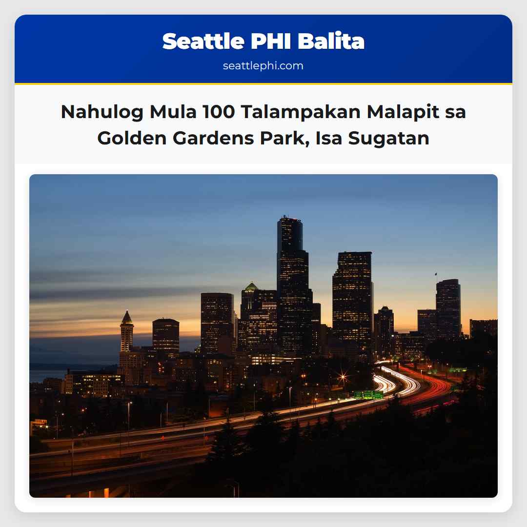 Nahulog Mula 100 Talampakan Malapit sa Golden