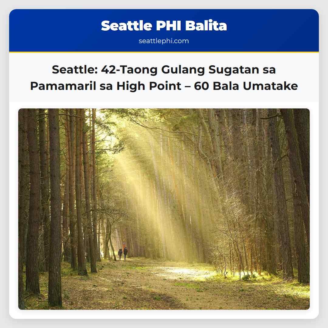Seattle: 42-Taong Gulang Sugatan sa Pamamaril sa