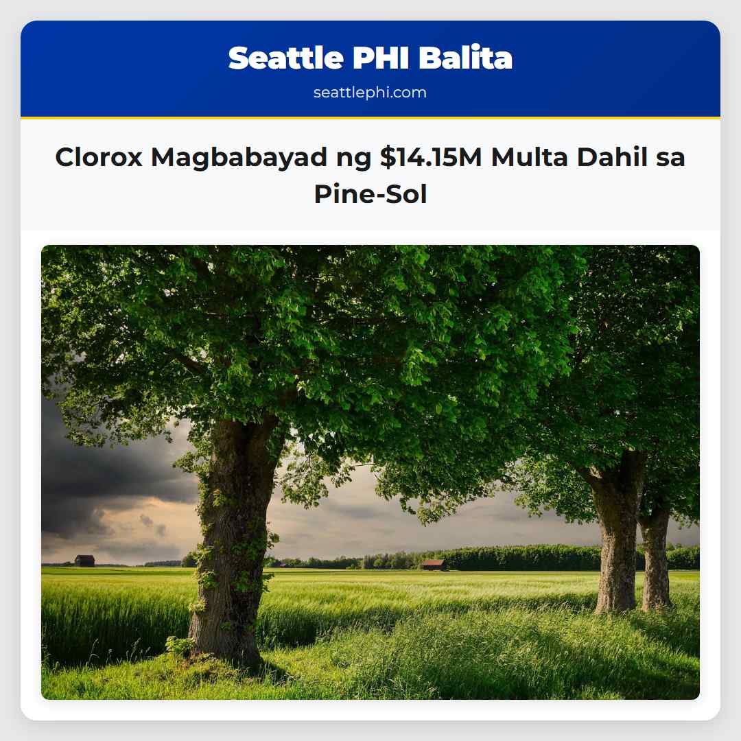 Clorox Magbabayad ng $14.15M Multa Dahil sa