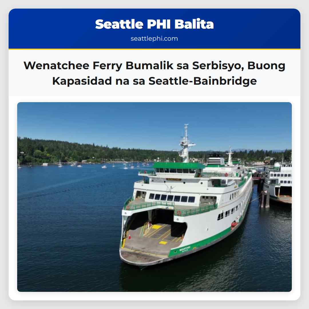 Wenatchee Ferry Bumalik sa Serbisyo, Buong