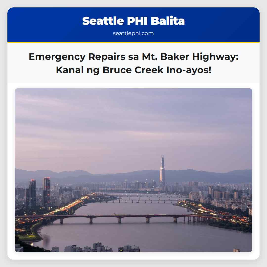 Emergency Repairs Ipinagpapatuloy sa Kanal sa Mt. Baker Highway
