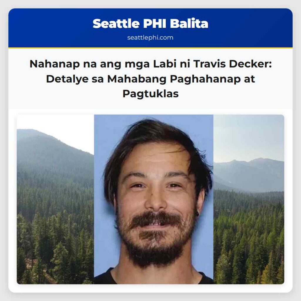 Nahanap na ang mga Labi ni Travis Decker: Detalye
