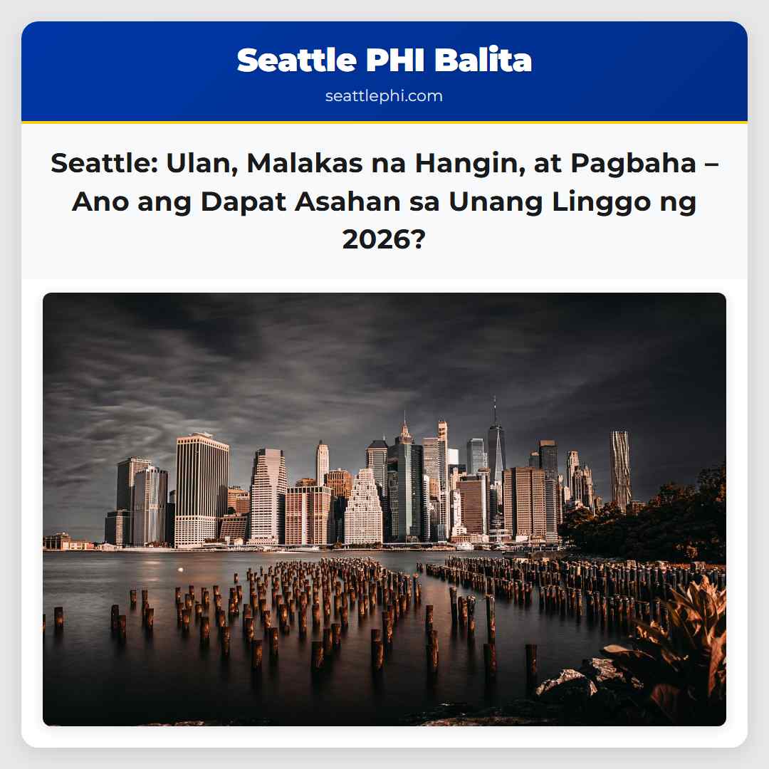 Seattle: Ulan, Malakas na Hangin, at Pagbaha –