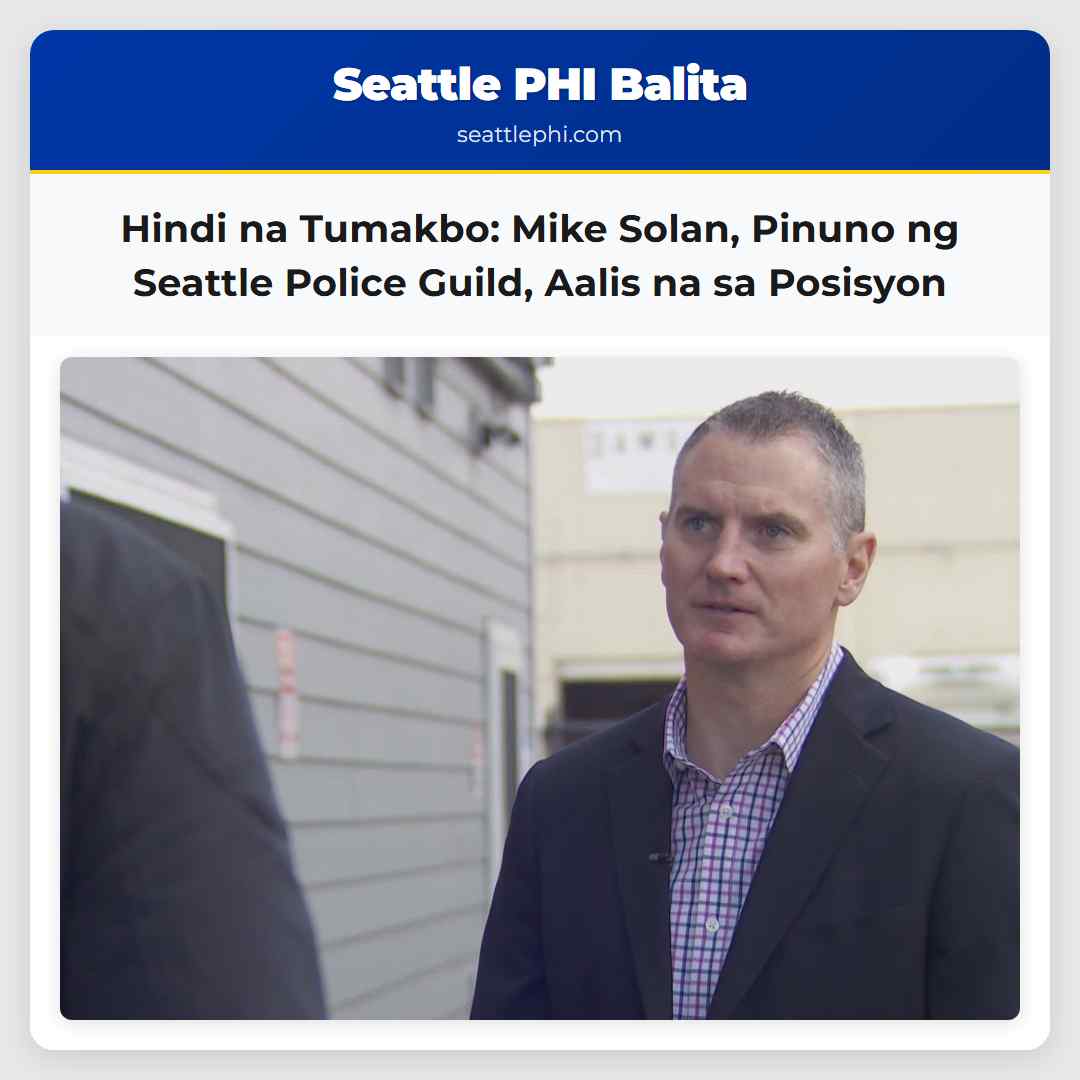Hindi na Tumakbo: Mike Solan, Pinuno ng Seattle