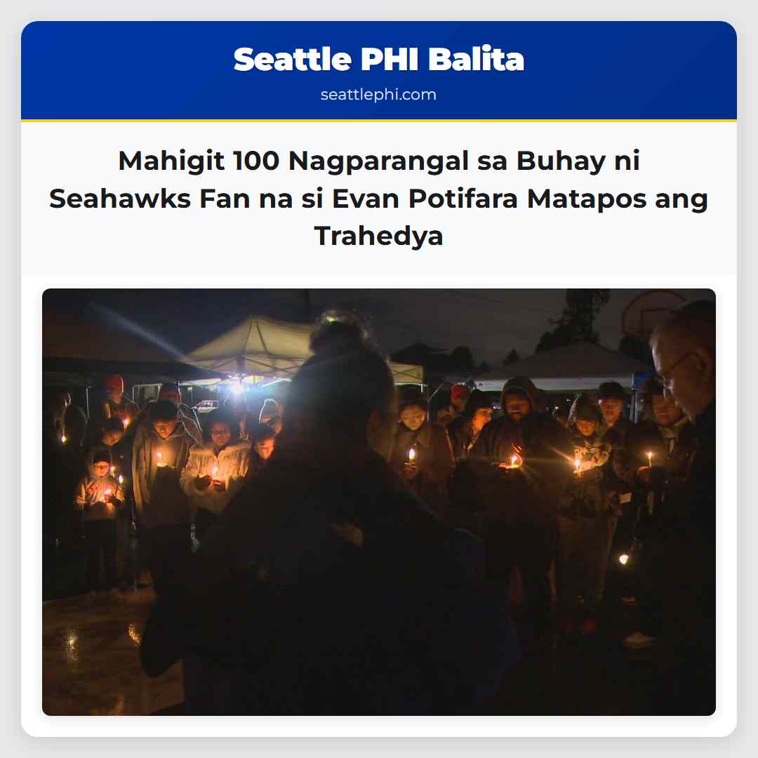 Mahigit 100 Nagparangal sa Buhay ni Seahawks Fan