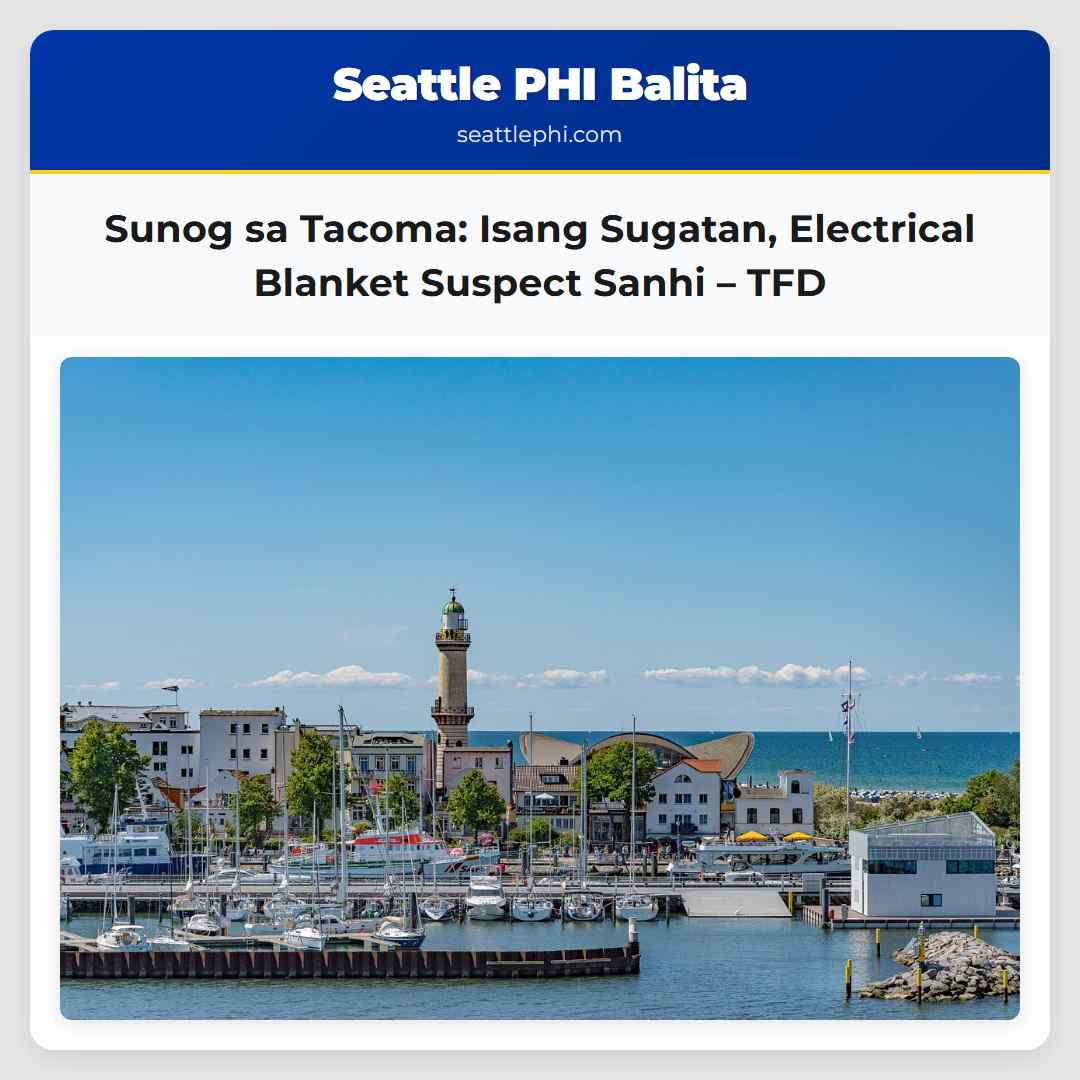 Malubhang Nasugatan sa Sunog sa Tahanan sa Tacoma Washington