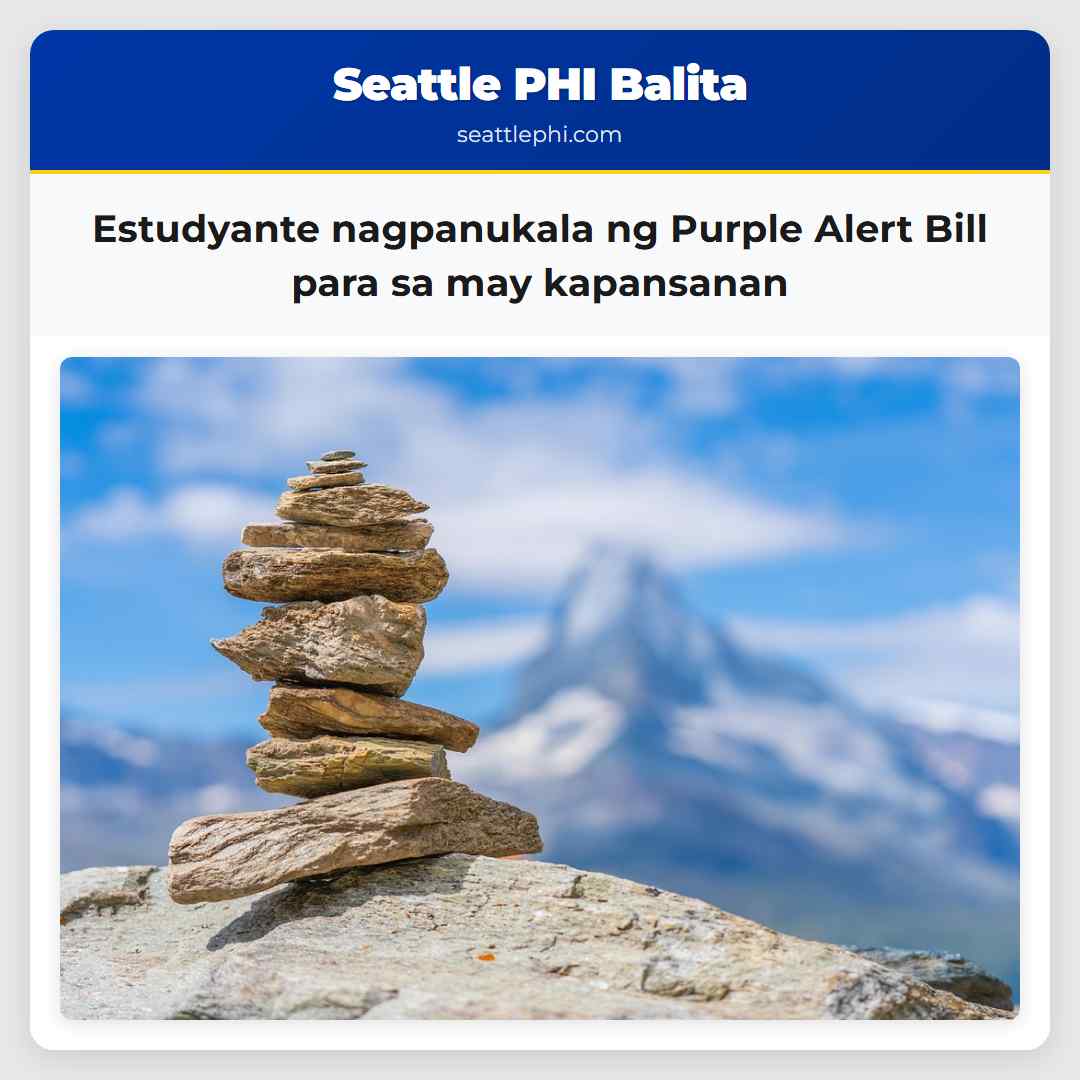 Estudyante nagpanukala ng Purple Alert Bill para