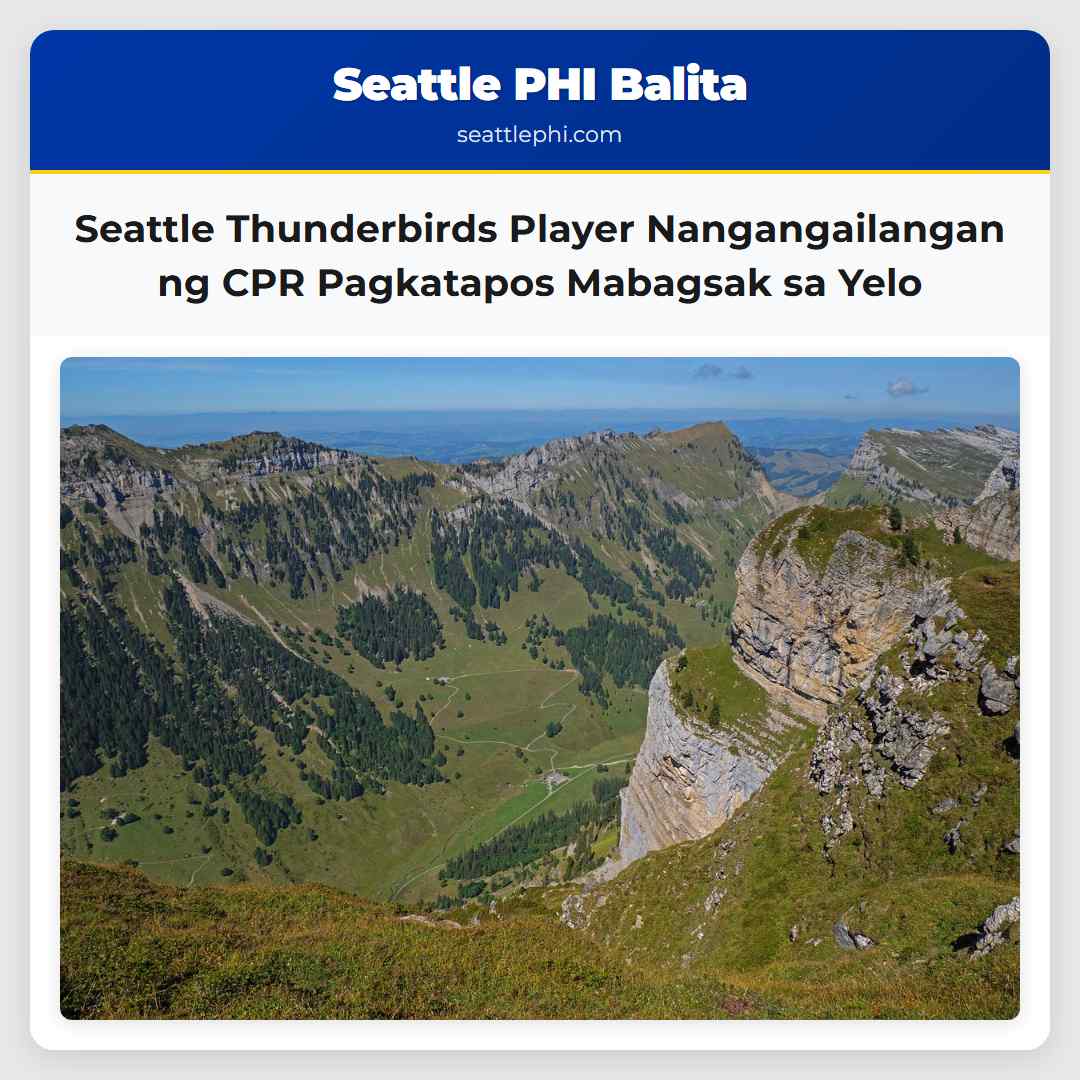 Manlalaro ng Seattle Thunderbirds Binigyan ng CPR Dahil sa Pagkadapa sa Yelo