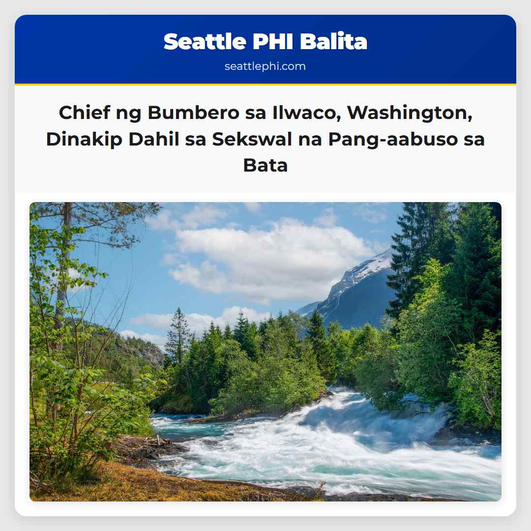 Chief ng Bumbero sa Ilwaco, Washington, Dinakip