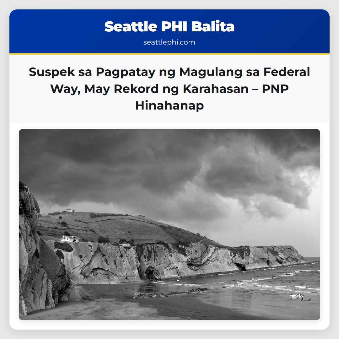 Suspek sa Pagpatay ng Magulang sa Federal Way,