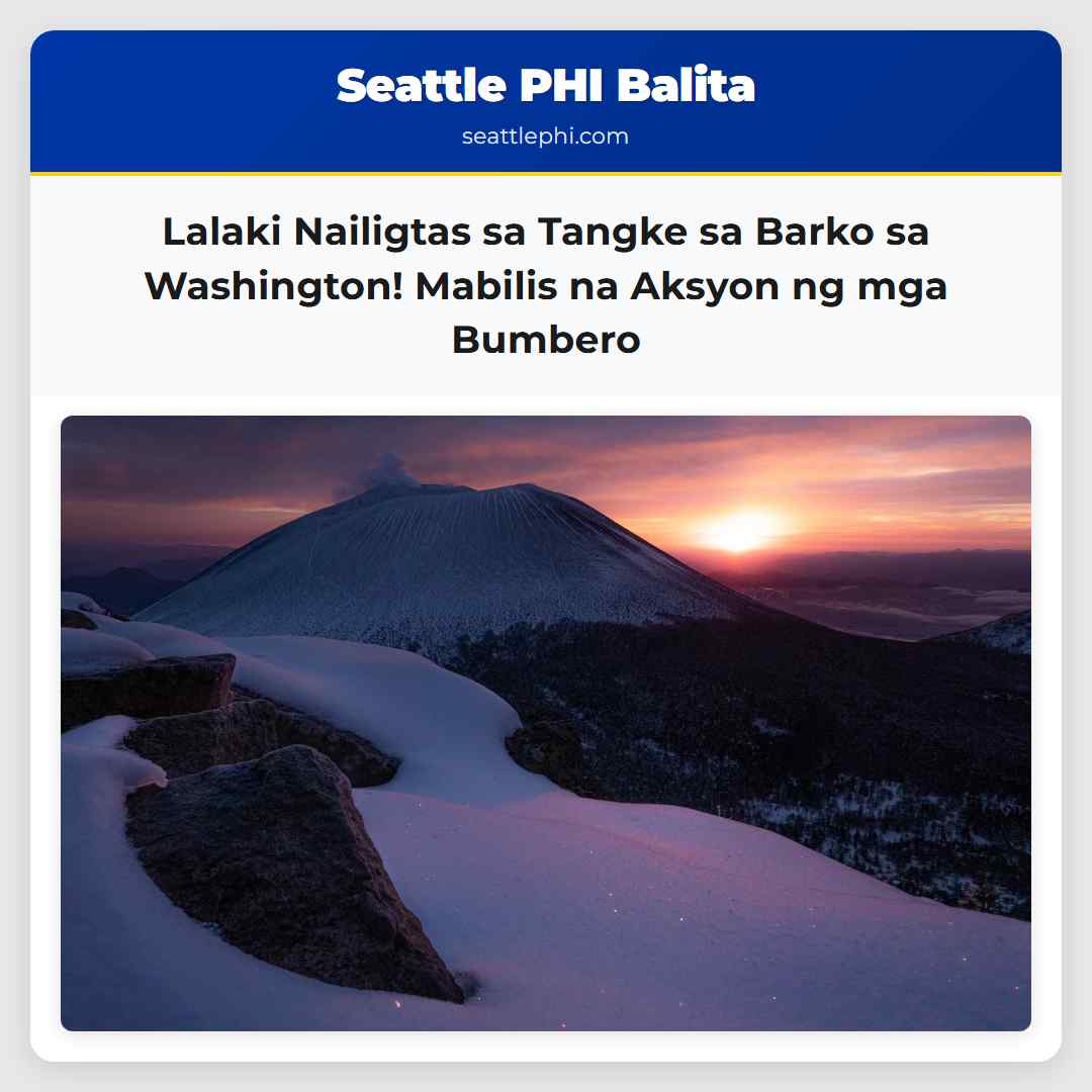 Lalaki Nailigtas sa Tangke sa Barko sa