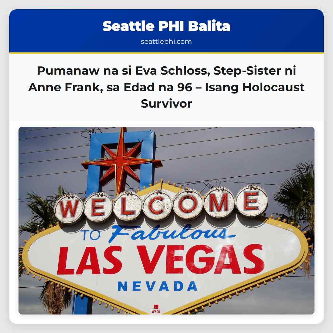 Pumanaw na si Eva Schloss, Step-Sister ni Anne