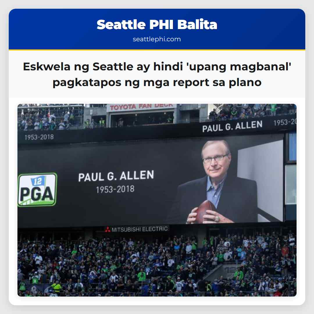 Eskwela ng Seattle ay hindi 'upang magbanal'