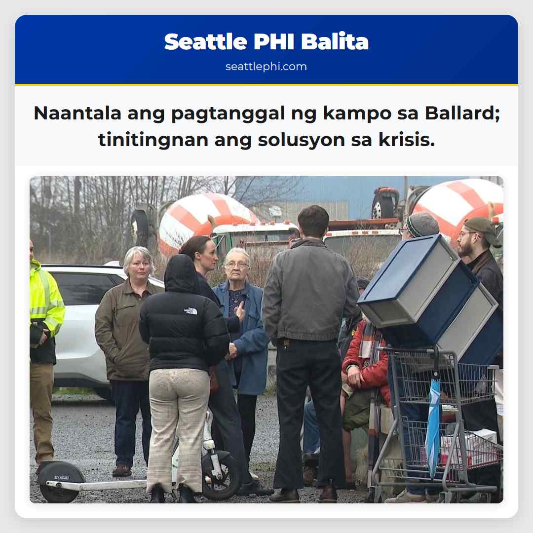 Naantala ang pagtanggal ng kampo sa Ballard;