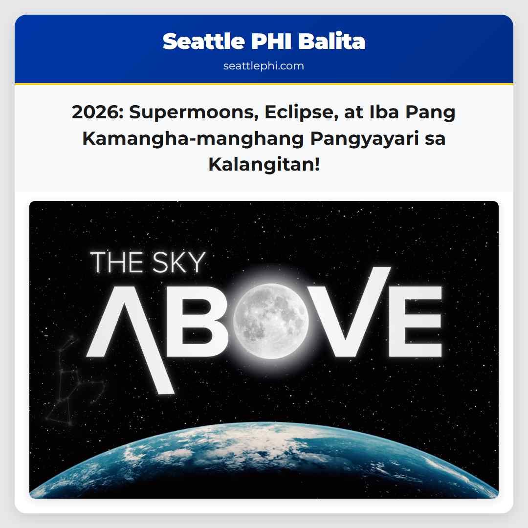 2026: Supermoons, Eclipse, at Iba Pang