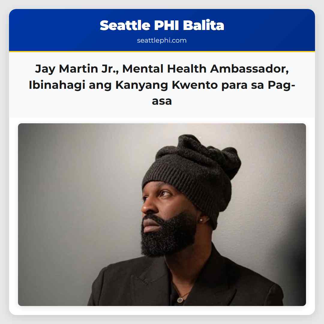 Jay Martin Jr., Mental Health Ambassador,