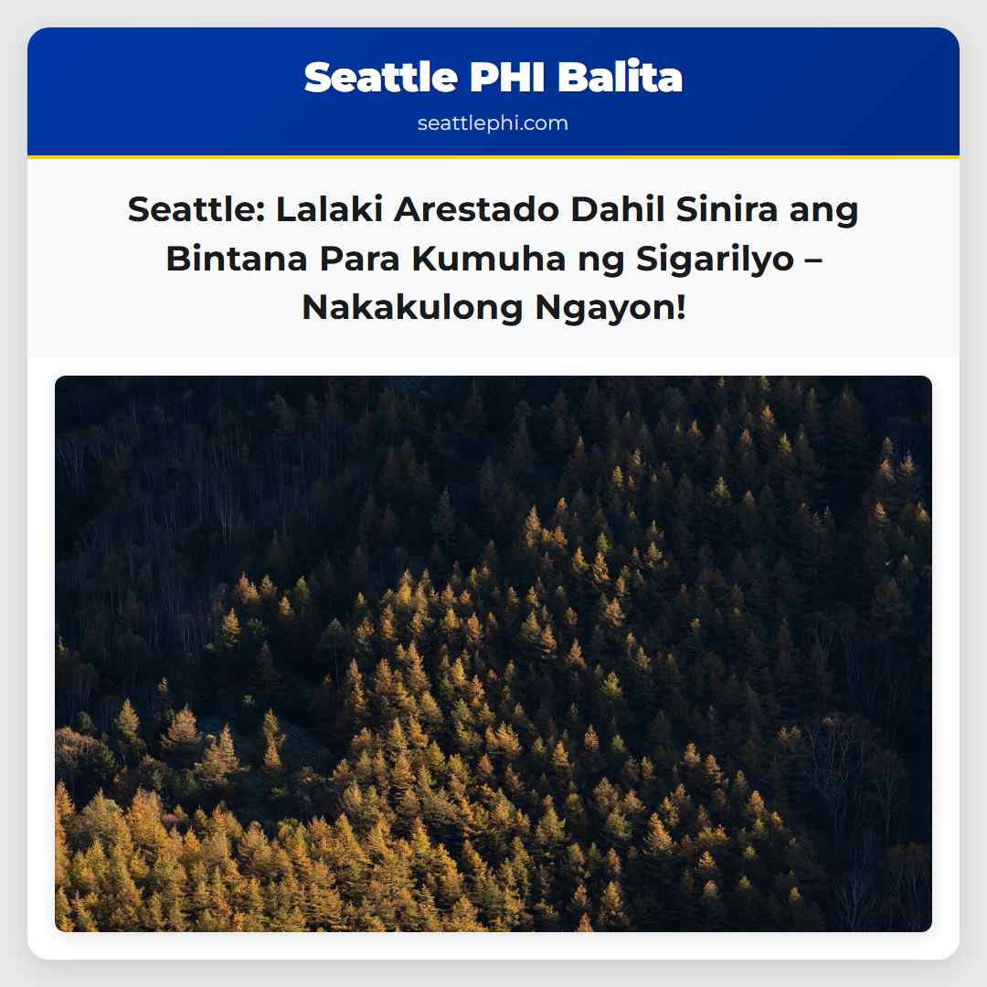 Seattle: Lalaki Arestado Dahil Sinira ang Bintana