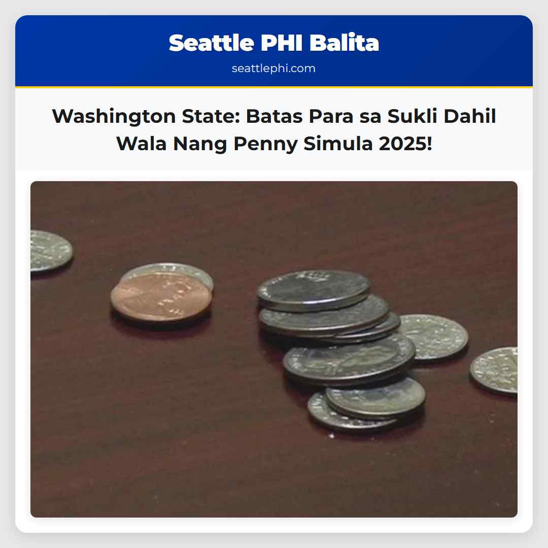 Washington State: Batas Para sa Sukli Dahil Wala