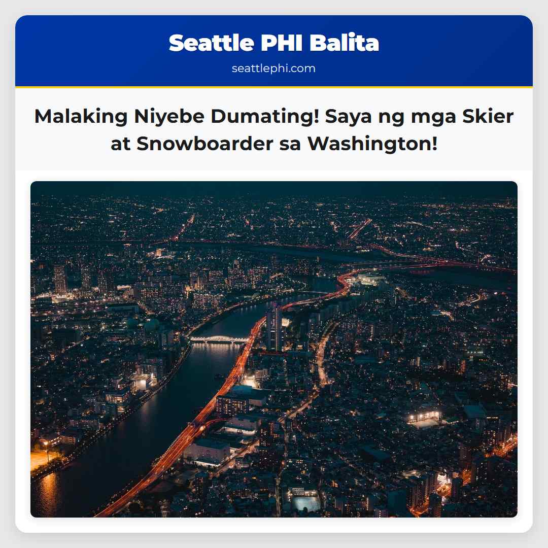 Malaking Niyebe Dumating! Saya ng mga Skier at