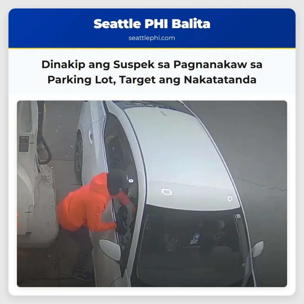 Dinakip ang Suspek sa Pagnanakaw sa Parking Lot,