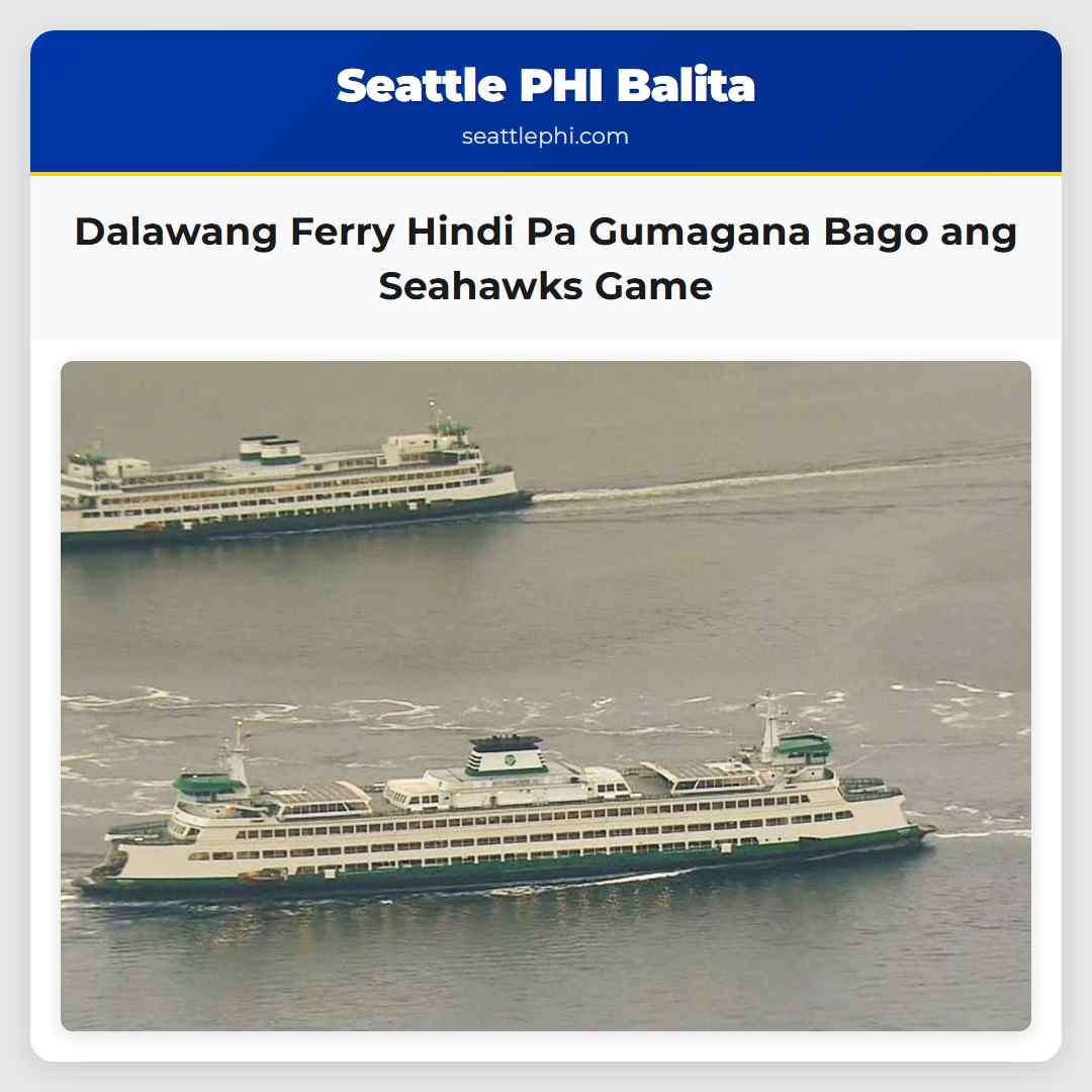 Dalawang Ferry Hindi Pa Gumagana Bago ang