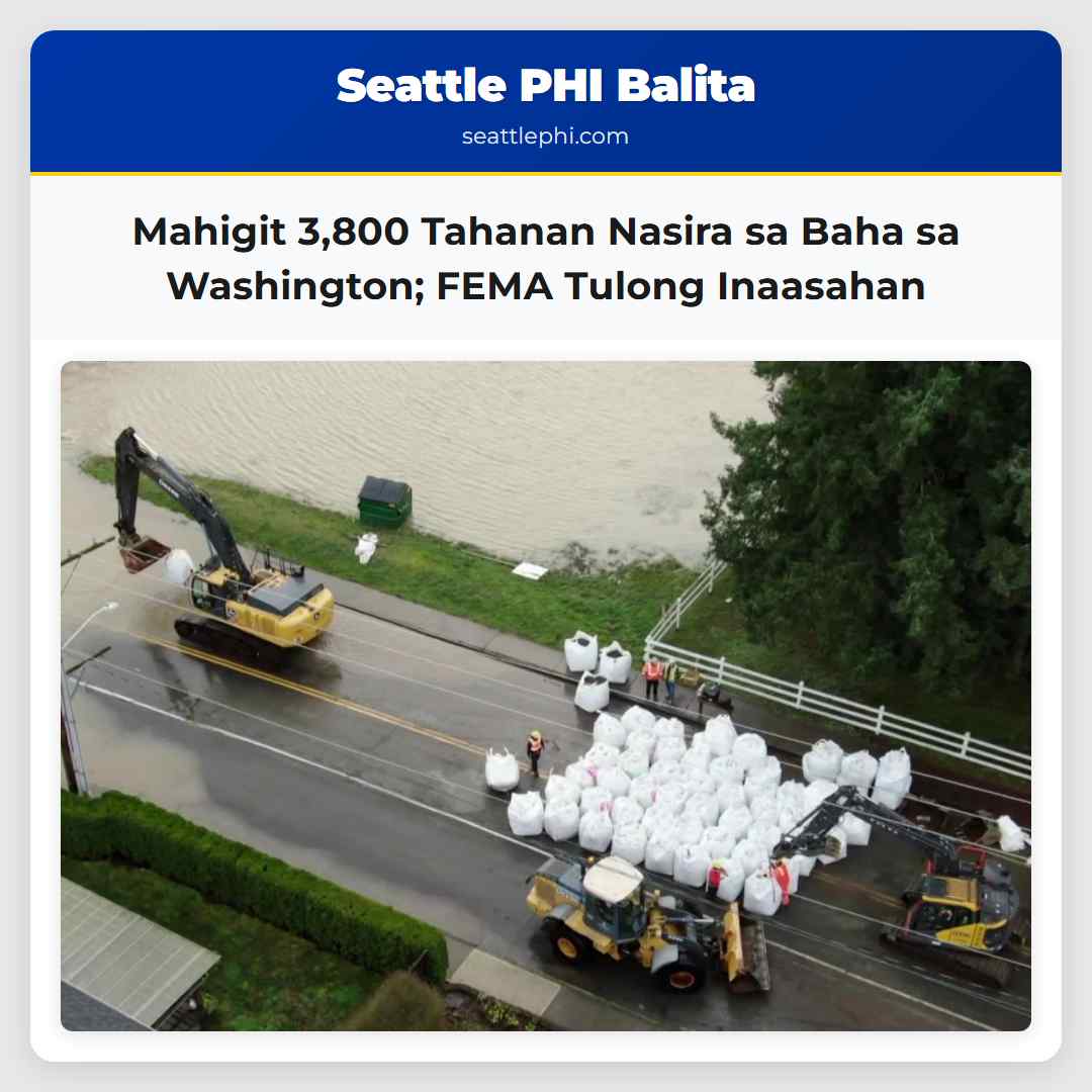 Mahigit 3,800 Tahanan Nasira sa Baha sa