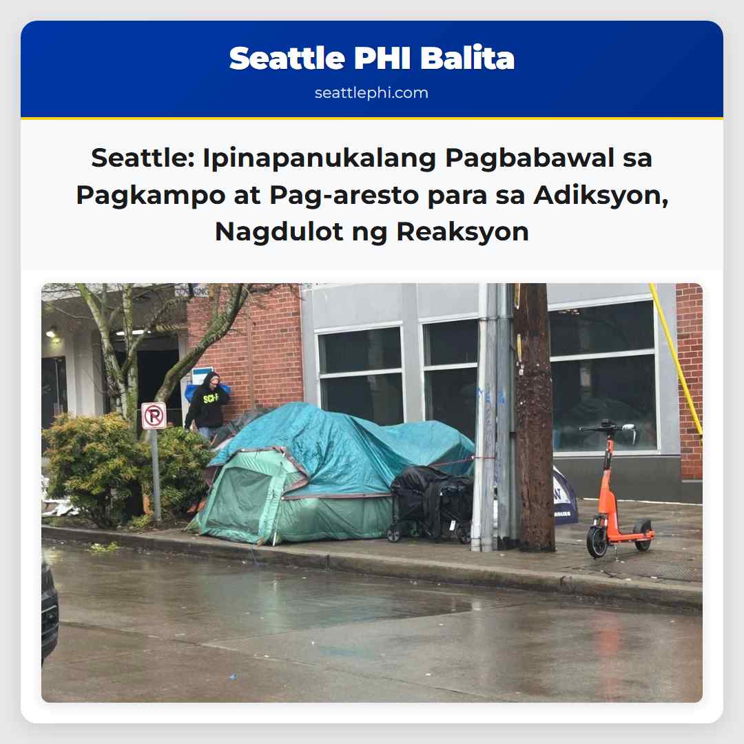 Seattle: Ipinapanukalang Pagbabawal sa Pagkampo