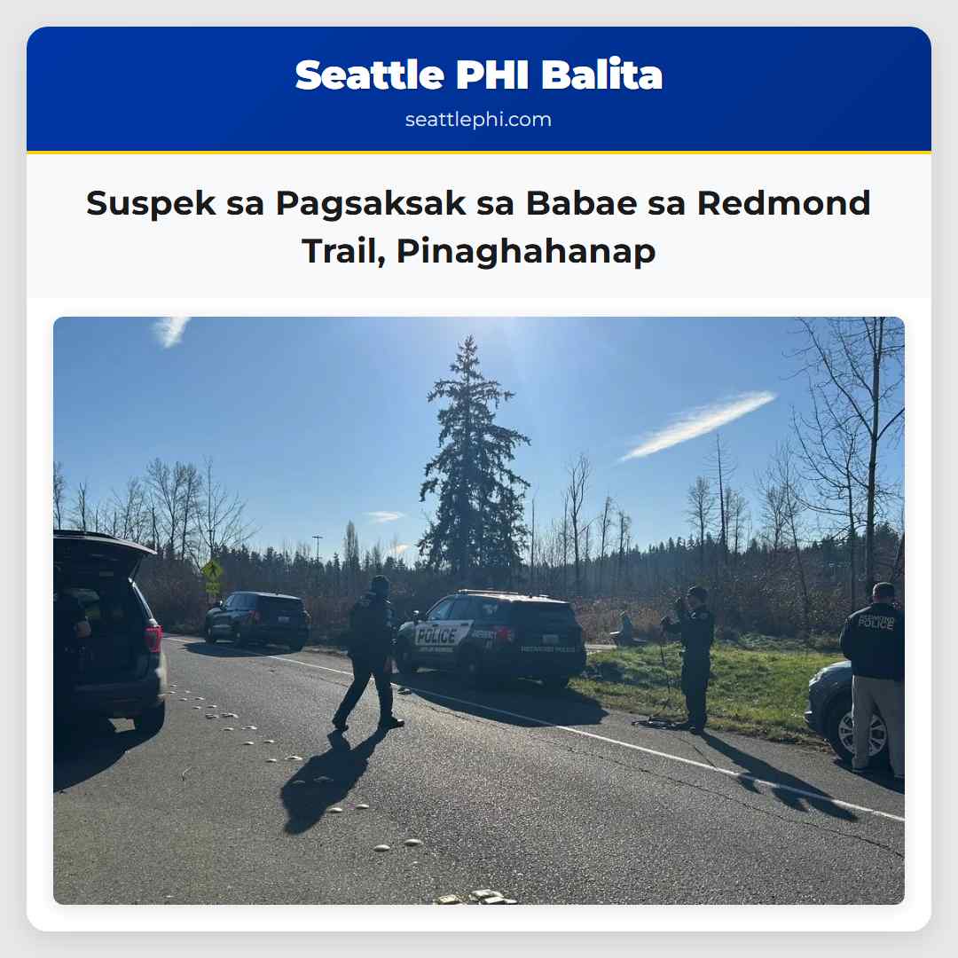 Suspek sa Pagsaksak sa Babae sa Redmond Trail,