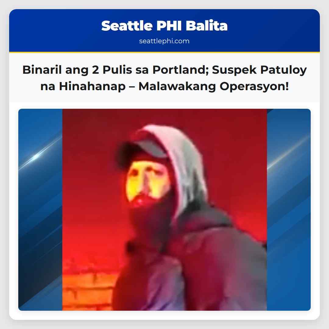 Dalawang Pulis sa Portland Binaril Patuloy ang Paghahanap sa Suspek