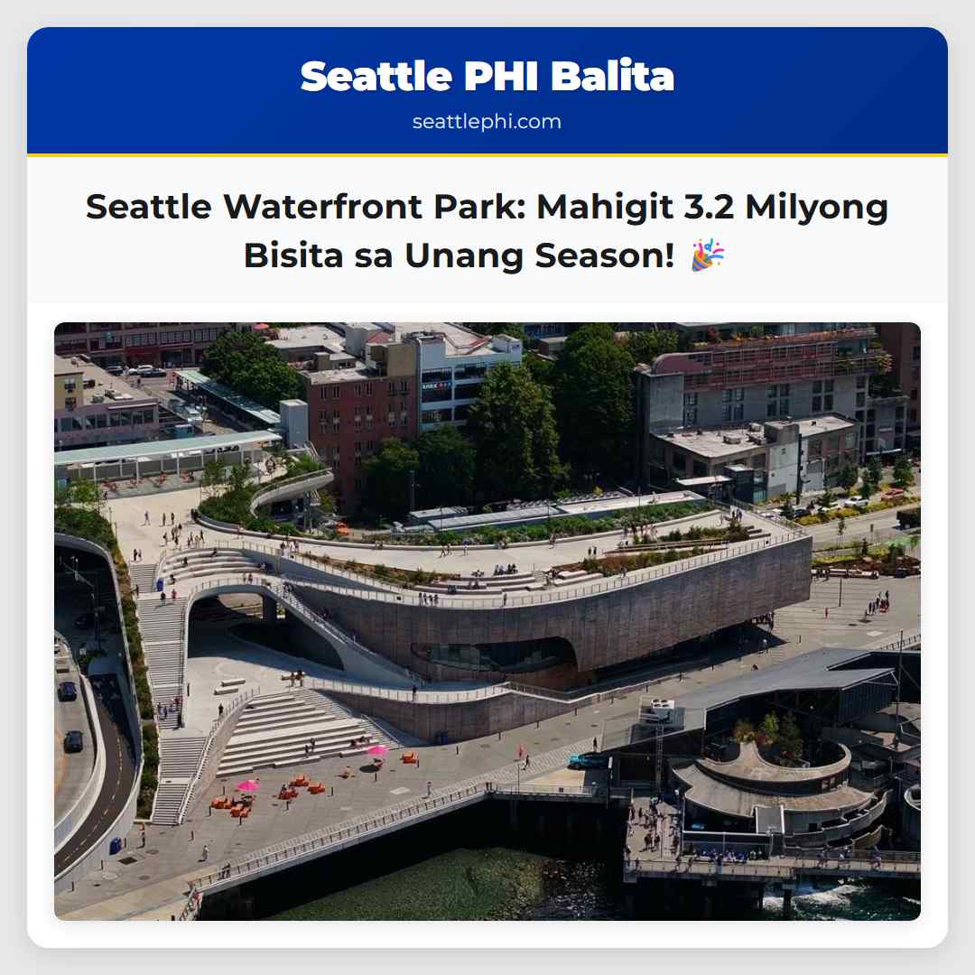 Seattle Waterfront Park: Mahigit 3.2 Milyong