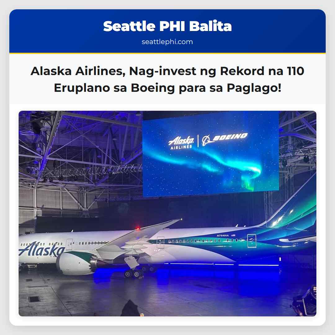 Alaska Airlines, Nag-invest ng Rekord na 110