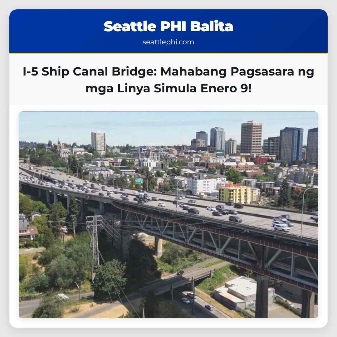 I-5 Ship Canal Bridge: Mahabang Pagsasara ng mga