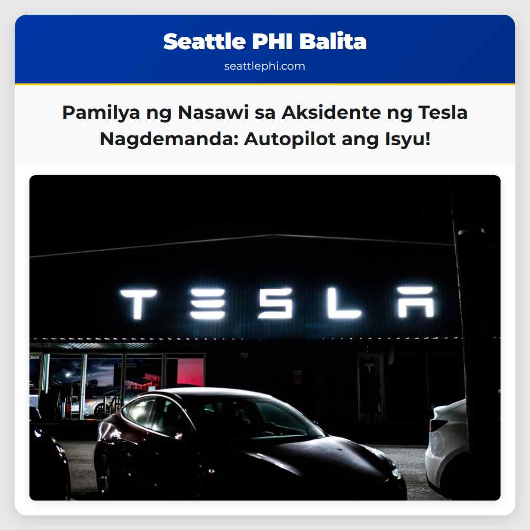 Pamilya ng Nasawi sa Aksidente ng Tesla