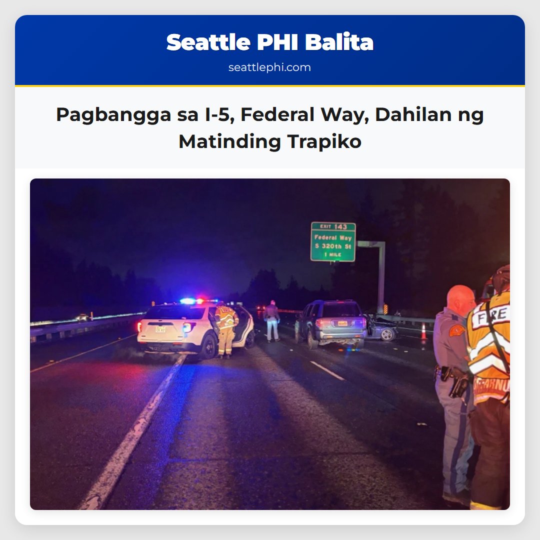 Pagbangga sa I-5, Federal Way, Dahilan ng