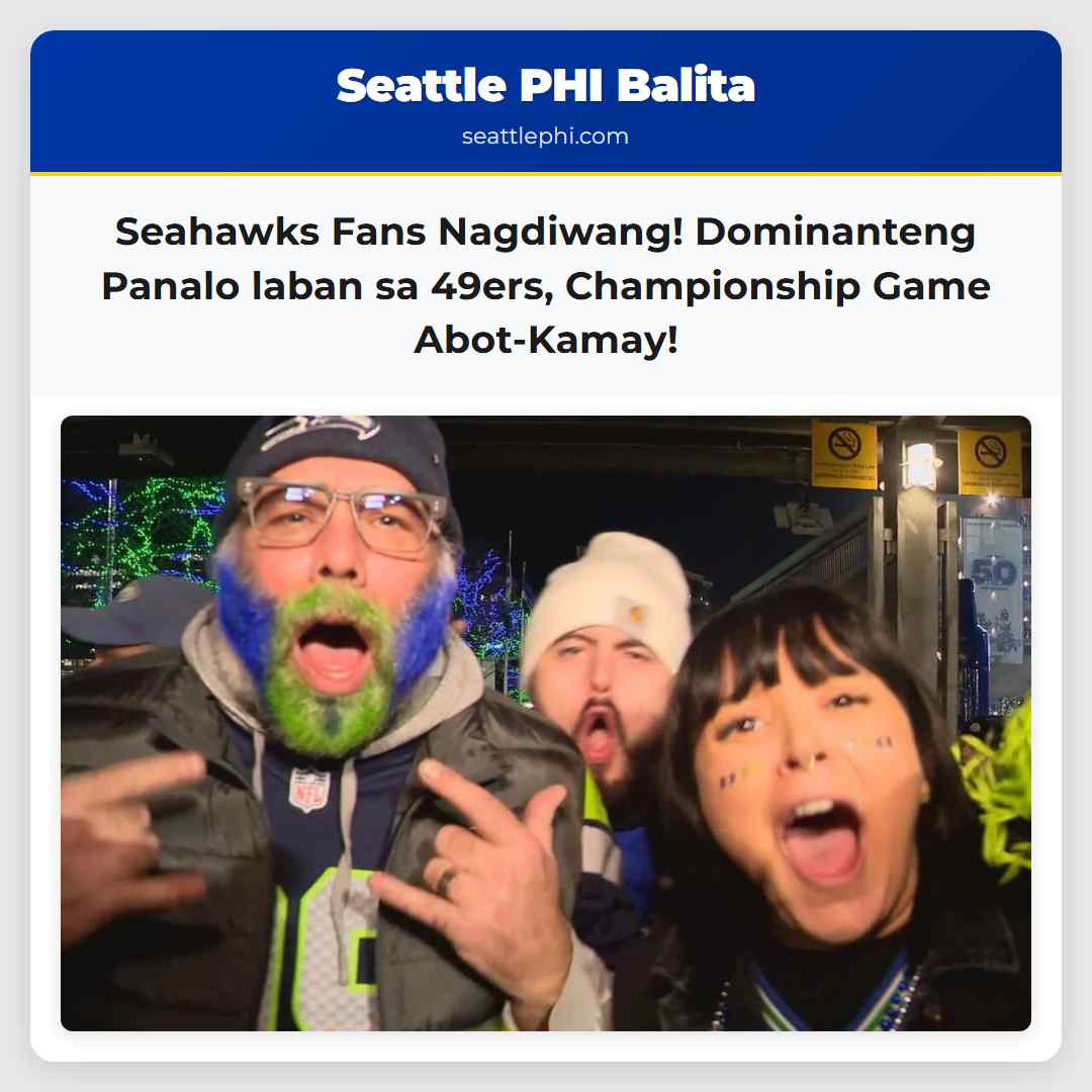 Nagdiwang ang mga Seahawks Fans sa Dominanteng Panalo laban sa 49ers