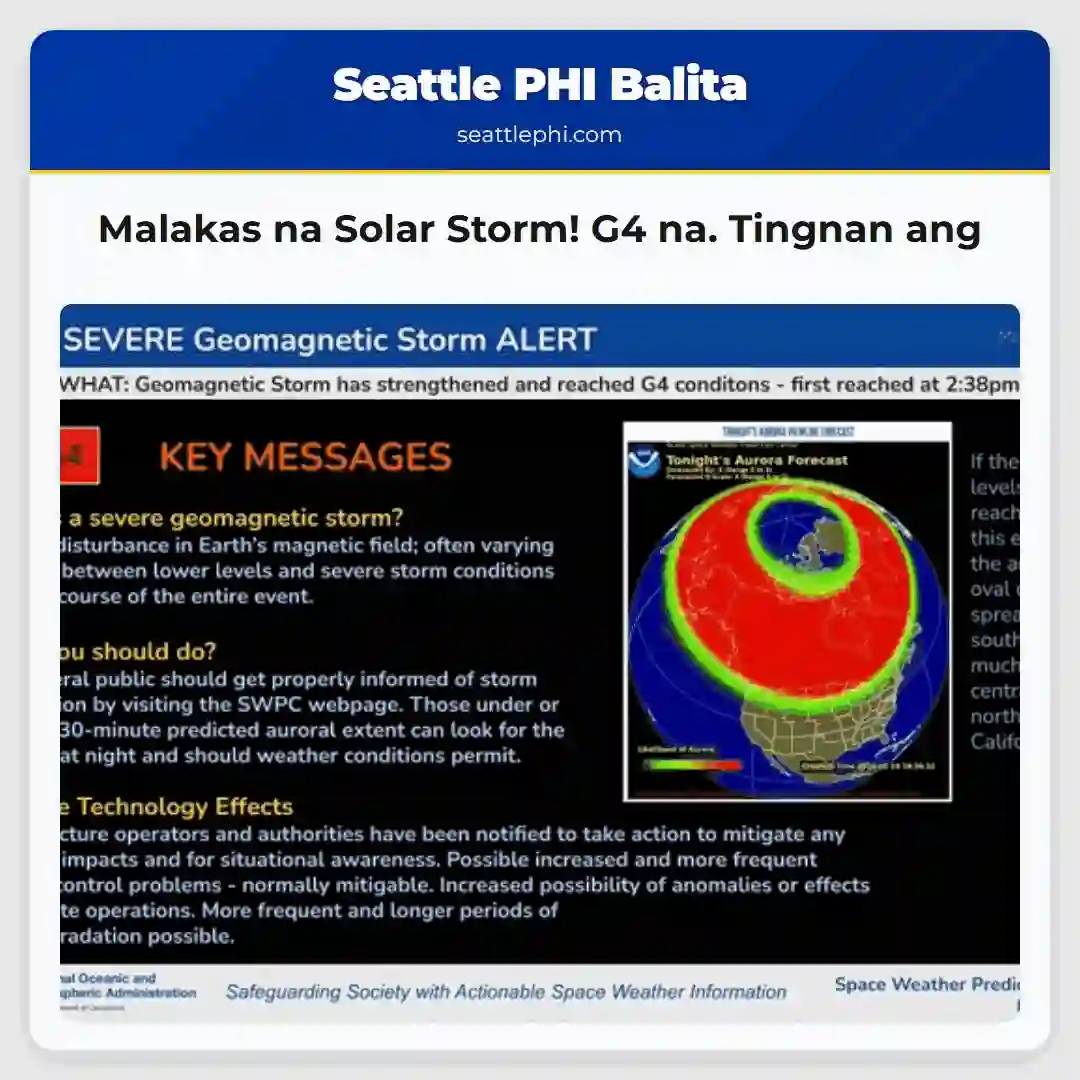 Malakas na Solar Storm! G4 na. Tingnan ang