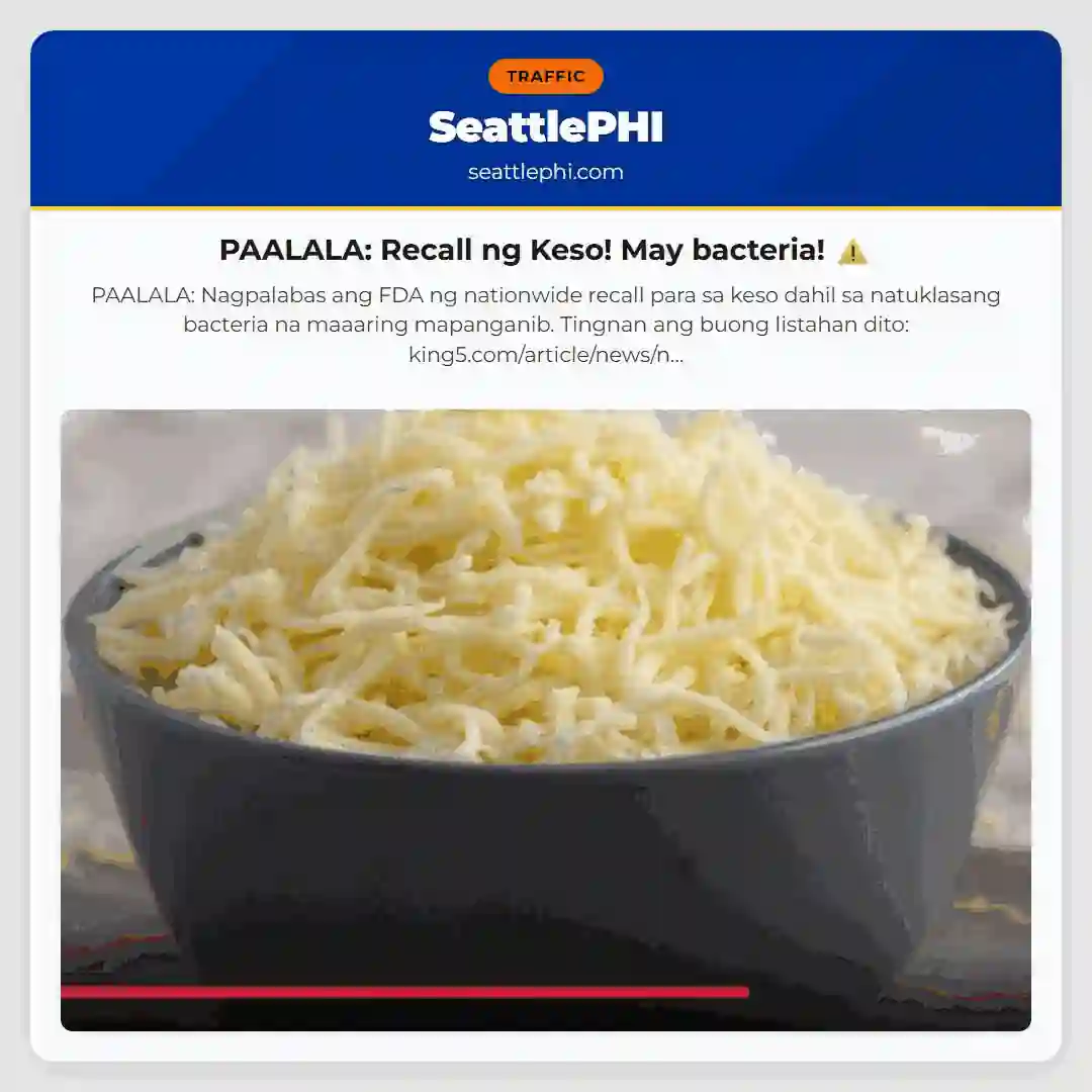 PAALALA: Recall ng Keso! May bacteria! ⚠️